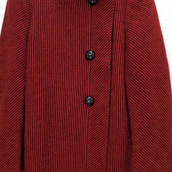 VTG Pauline Trigere Wool Old Money Vintage Longline Double Breasted Peacoat - Picture 3 of 14